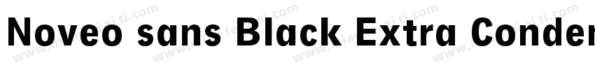 Noveo sans Black Extra Condensed字体转换